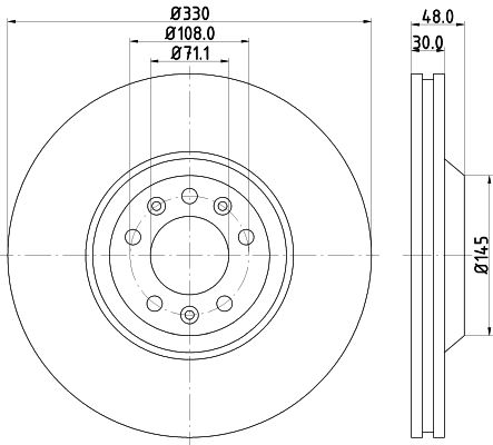 HELLA PAGID Piduriketas 8DD 355 110-781